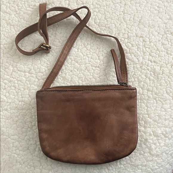 Free People Tan Leather Crossbody Bag - Picture 3 of 5